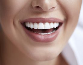 attractive woman smiling perfect teeth