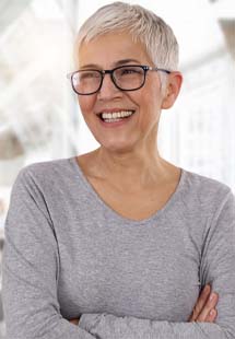 Mature woman smiling