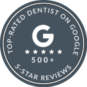 500+ 5-Star Google Reviews Stamp