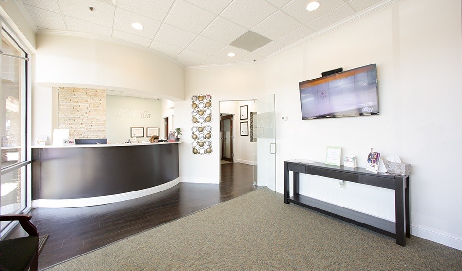 Reception desk of Dentistry at Hickory Flat