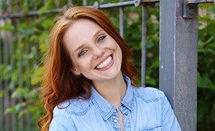 Young woman with flawless smile