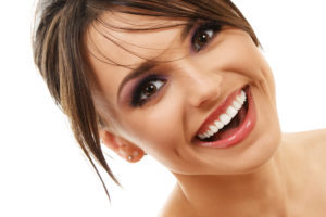 attractive woman smiling perfect teeth