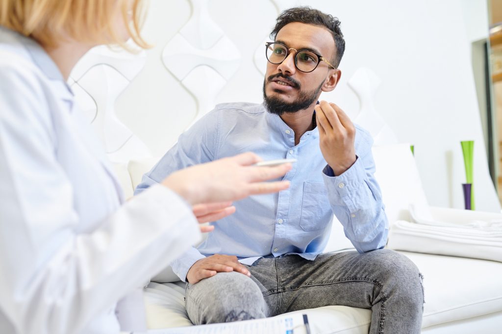 patient learning what your teeth say about you in Canton